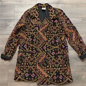 Farm Rio L Blazer/Jacket Embroidery Corduroy